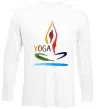 Лонгслив Йога акварель Белый фото