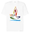 Футболка Оверсайз Йога акварель Белый фото