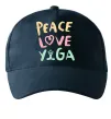 Кепка Peace love yoga Темно-синій фото