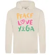 Мужская толстовка (худи) Peace love yoga Таш фото
