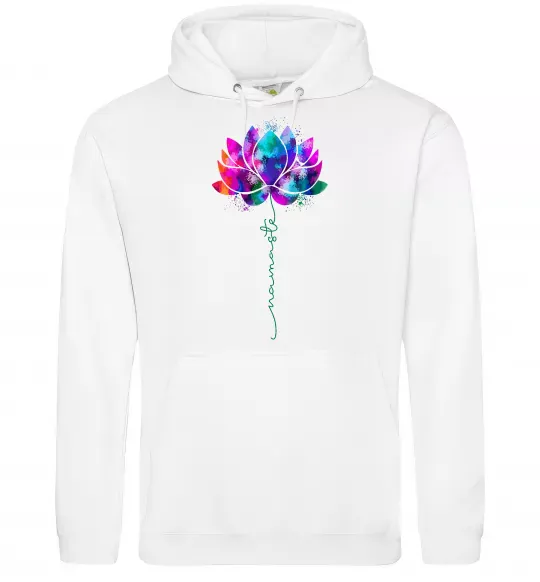 Женская толстовка (худи) Namaste Белый фото