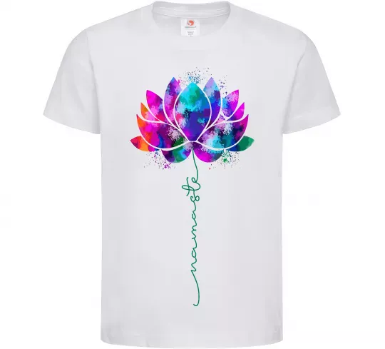 Детская футболка Namaste Белый фото