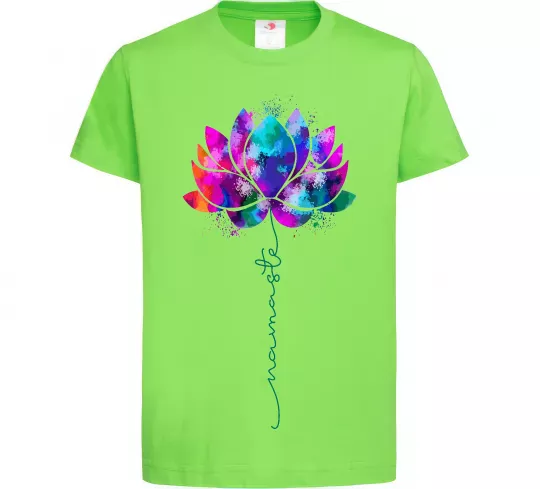 Детская футболка Namaste Лаймовый фото