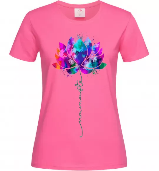 Женская футболка Namaste Ярко-розовый фото