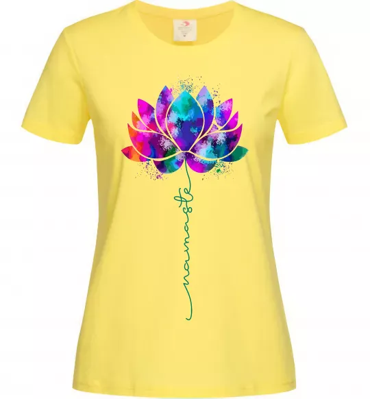 Женская футболка Namaste Лимонный фото