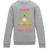 Детский Свитшот Find peace Серый меланж фото