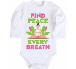 Детский боди Find peace