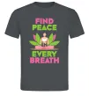 Мужская футболка Find peace Графит фото