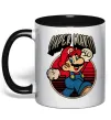 Чашка с цветной ручкой Super Mario retro Черный фото
