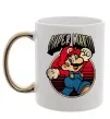 Чашка с цветной ручкой Super Mario retro Золото фото