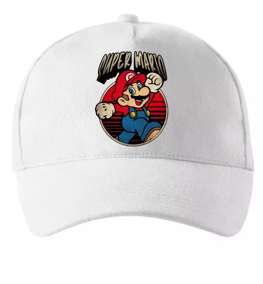 Кепка Super Mario retro Білий фото
