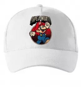 Кепка Super Mario retro Білий фото