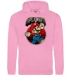 Мужская толстовка (худи) Super Mario retro Розовый фото