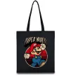 Эко-сумка Super Mario retro Черный фото