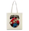 Эко-сумка Super Mario retro Бежевый фото