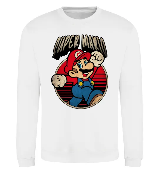 Свитшот Super Mario retro Белый фото