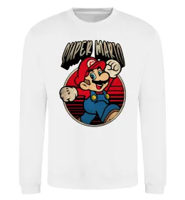 Світшот Super Mario retro Білий фото