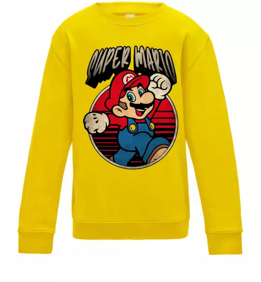 Дитячий світшот Super Mario retro Сонячно жовтий фото