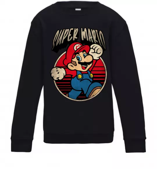 Дитячий світшот Super Mario retro Чорний фото