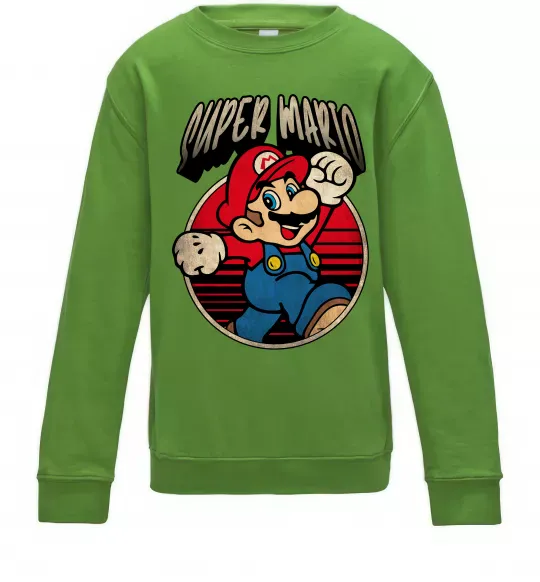 Дитячий світшот Super Mario retro Лаймовий фото
