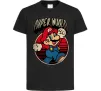 Дитяча футболка Super Mario retro Чорний фото