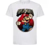 Дитяча футболка Super Mario retro Білий фото