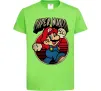 Дитяча футболка Super Mario retro Лаймовий фото