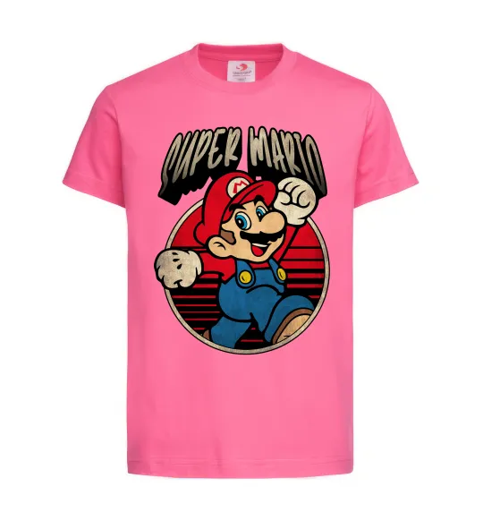 Детская футболка Super Mario retro Ярко-розовый фото