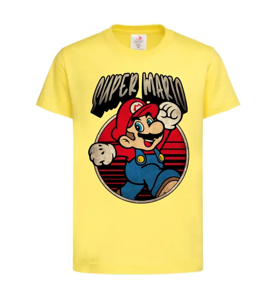 Детская футболка Super Mario retro Лимонный фото