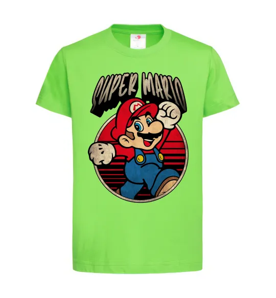 Детская футболка Super Mario retro Лаймовый фото