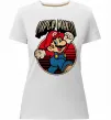 Женская премиум футболка Super Mario retro Белый фото