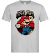 Мужская футболка Super Mario retro Серый фото