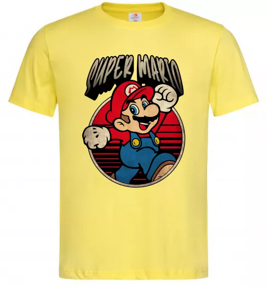Мужская футболка Super Mario retro Лимонный фото