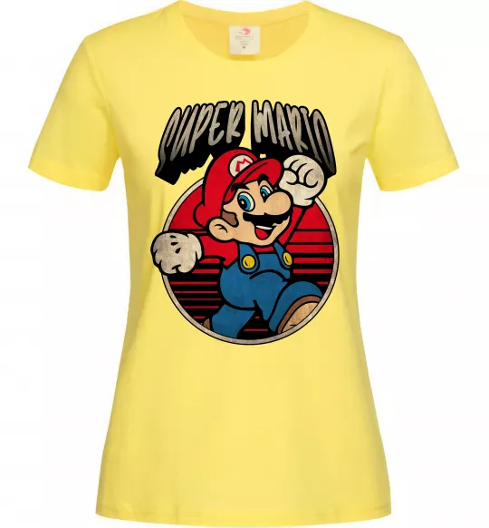 Жіноча футболка Super Mario retro Лимонний фото