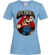 Жіноча футболка Super Mario retro Блакитний фото
