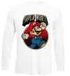 Лонгслив Super Mario retro Белый фото