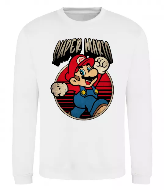 Свитшот Super Mario retro Белый фото
