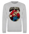 Свитшот Super Mario retro Серый меланж фото