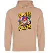 Чоловіча толстовка (худі) Power Player Пісочний фото