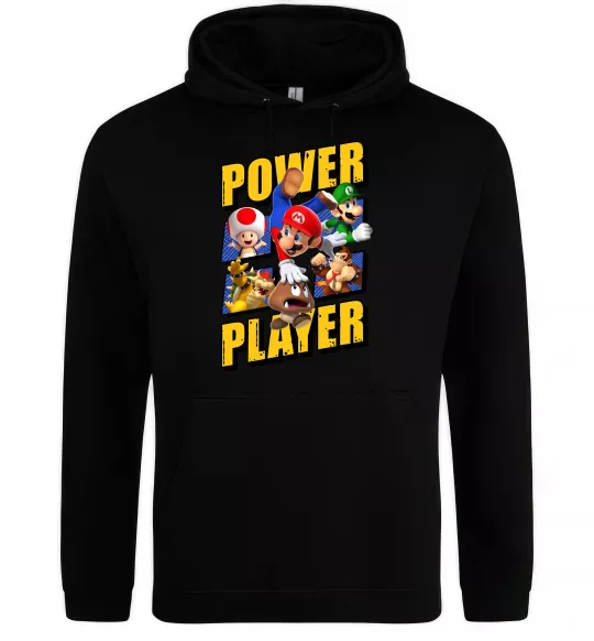Женская толстовка (худи) Power Player Черный фото