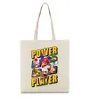 Еко-сумка Power Player Бежевий фото