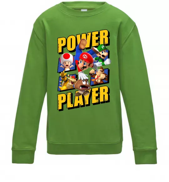 Дитячий світшот Power Player Лаймовий фото