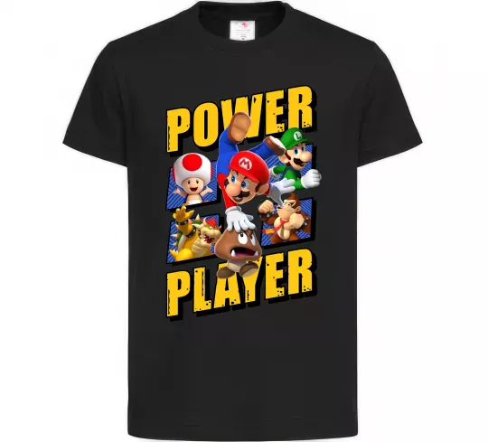 Детская футболка Power Player Черный фото