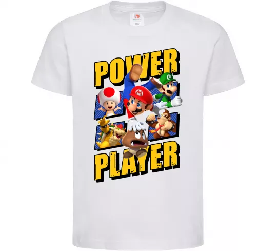 Детская футболка Power Player Белый фото