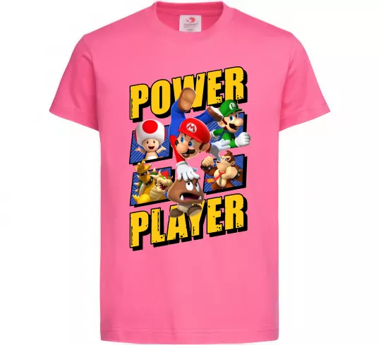 Детская футболка Power Player Ярко-розовый фото