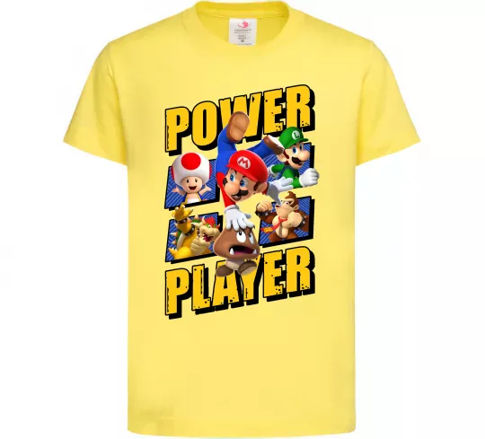 Детская футболка Power Player Лимонный фото