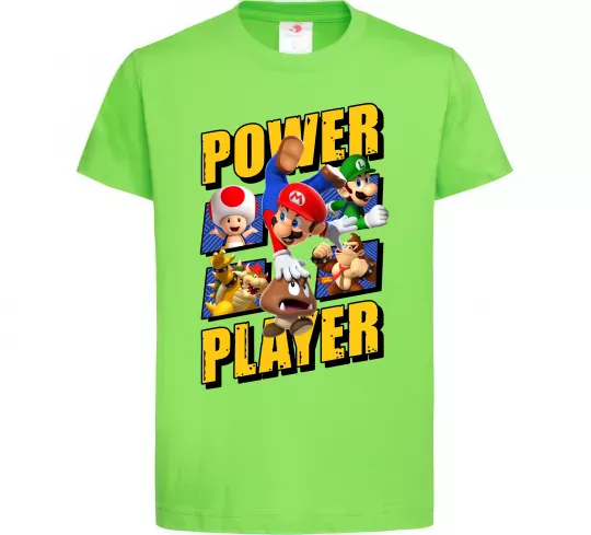 Детская футболка Power Player Лаймовый фото
