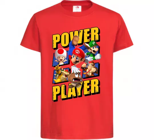 Детская футболка Power Player Красный фото
