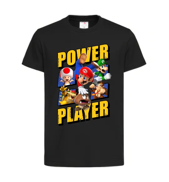 Детская футболка Power Player Черный фото