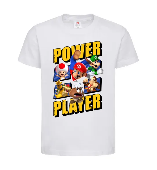 Детская футболка Power Player Белый фото